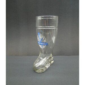 Steam Whistle Beer Glass Boot Shaped Canada Vintage 10"